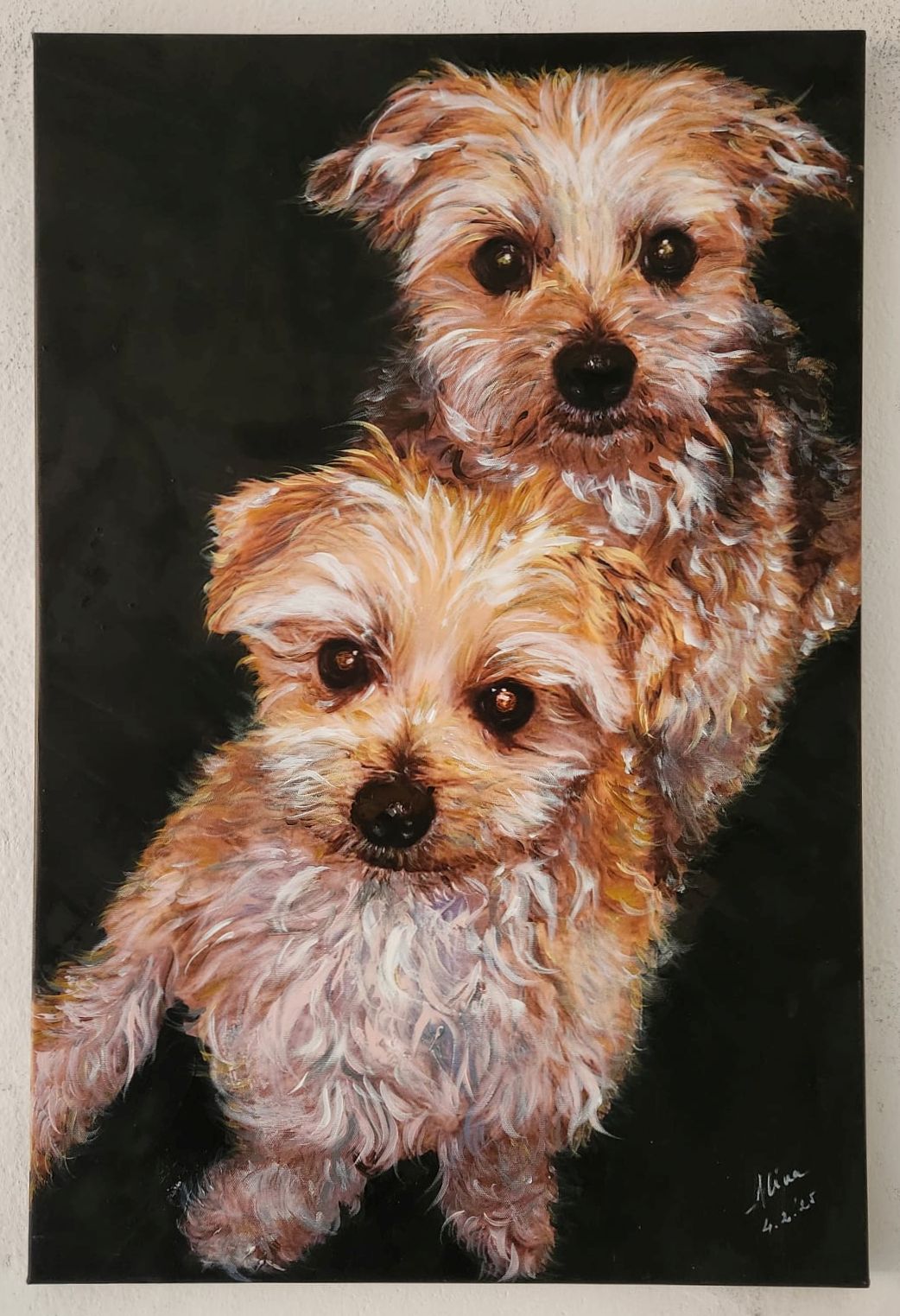 ArteDiAlina.com painting: Bailey and Pullo